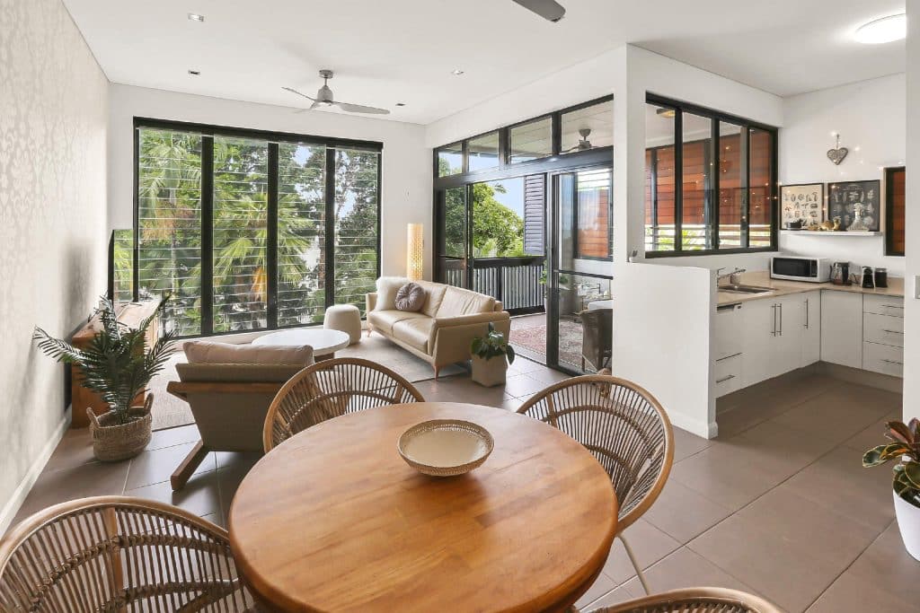 Furnished apartment living area - Cozie homes