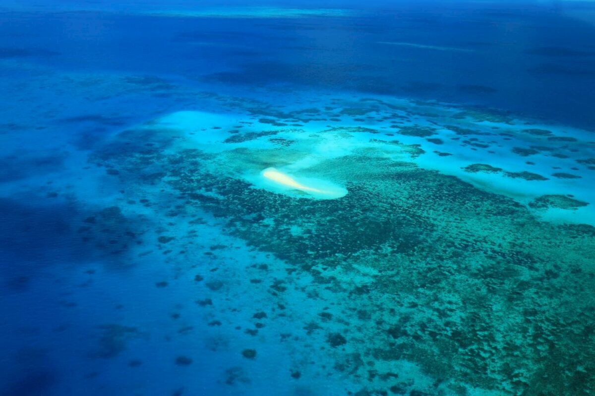 Sand Cay and Reef Aerial