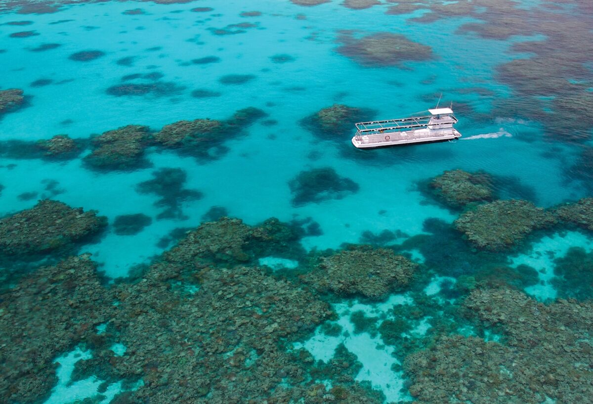 Semi Submersible over the Reef