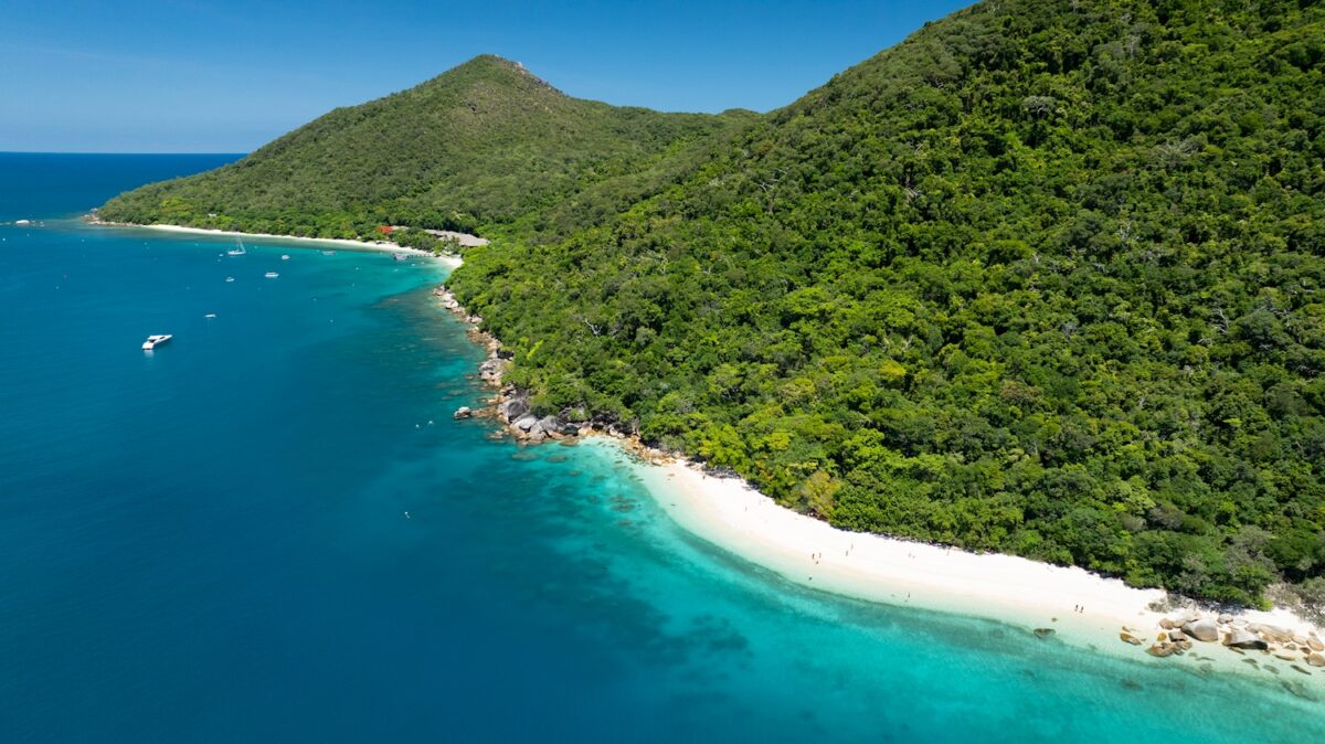 Island Coastline and Beach