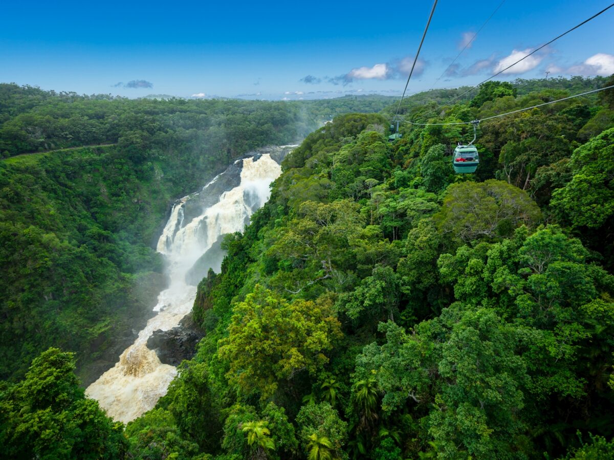 Skyrail over Waterfall