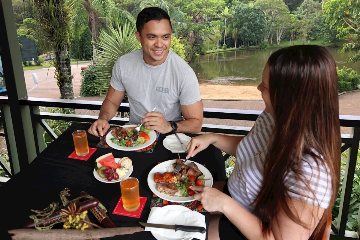 Lunch beside the Gardens