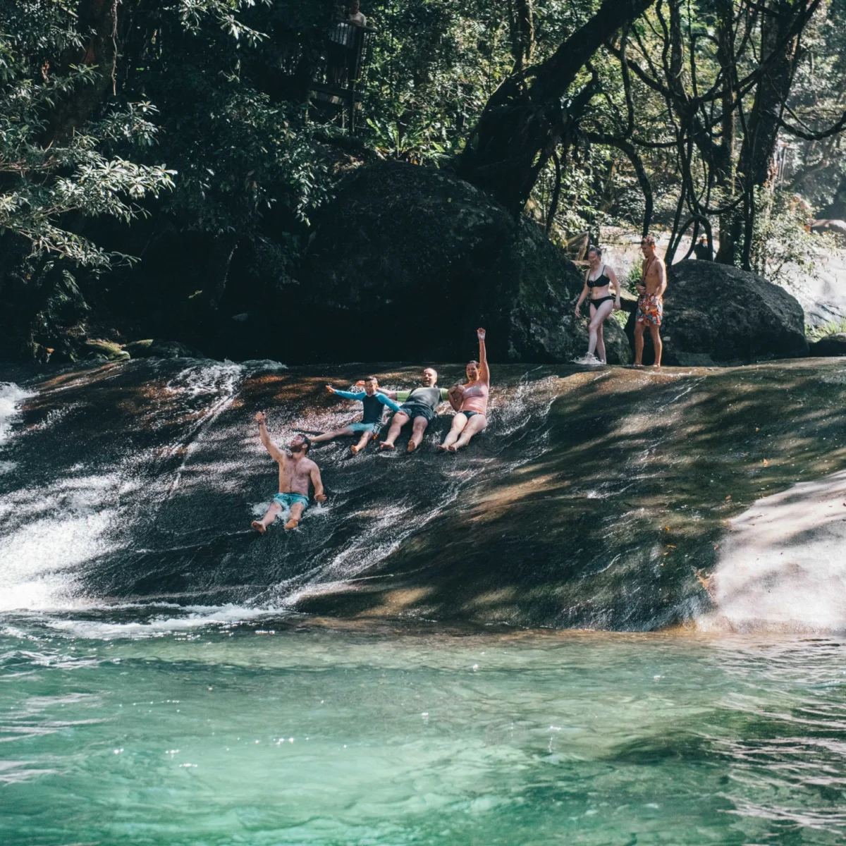 Swimming at the Rock Pools
