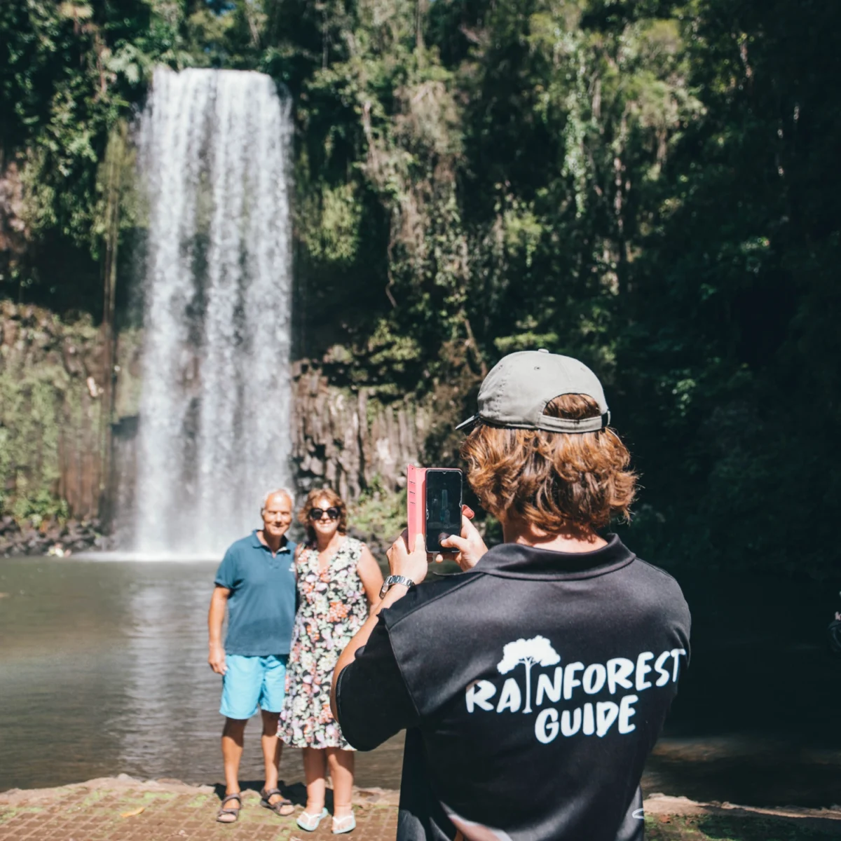 Guide at Millaa Millaa Falls